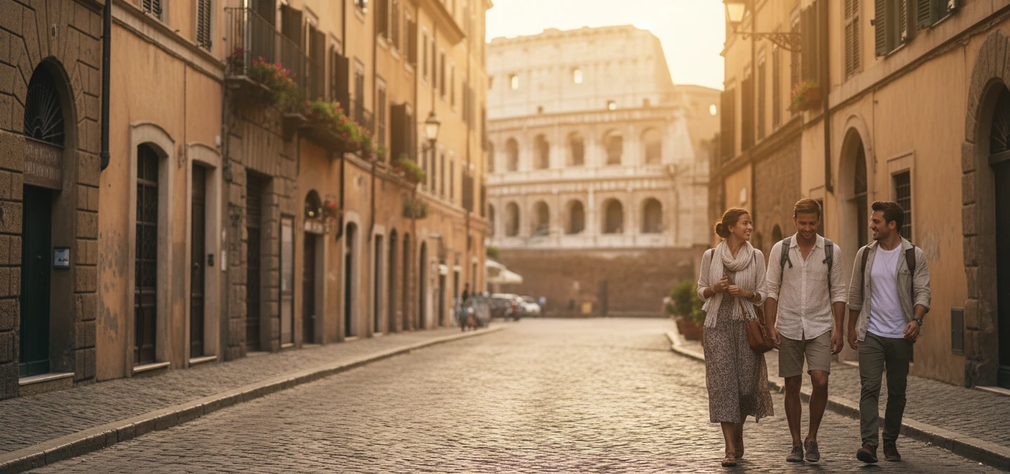 Travelers exploring cities