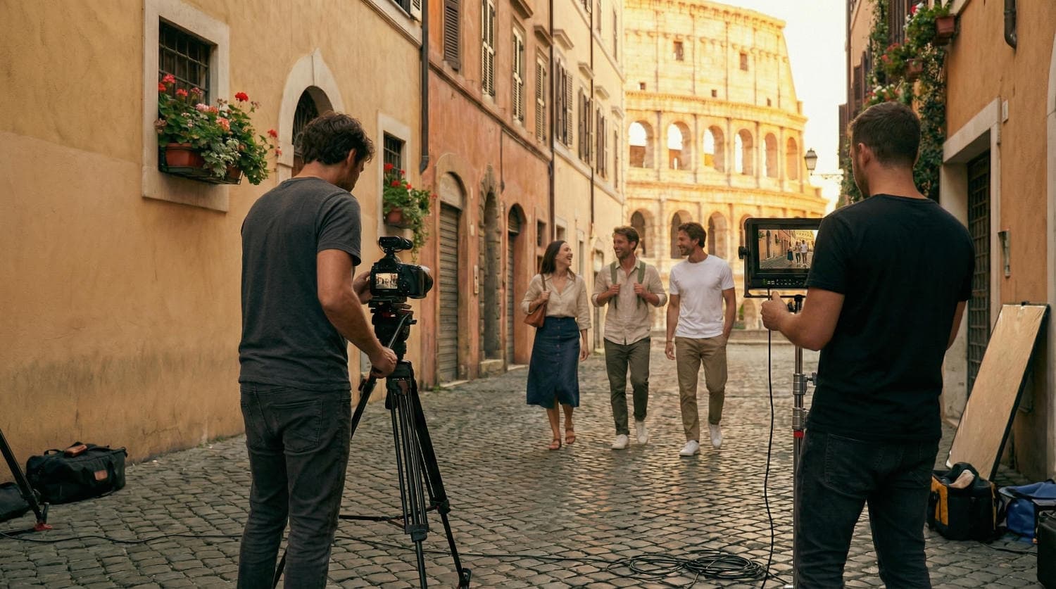 Behind the scenes of CityTourWalks hero video production